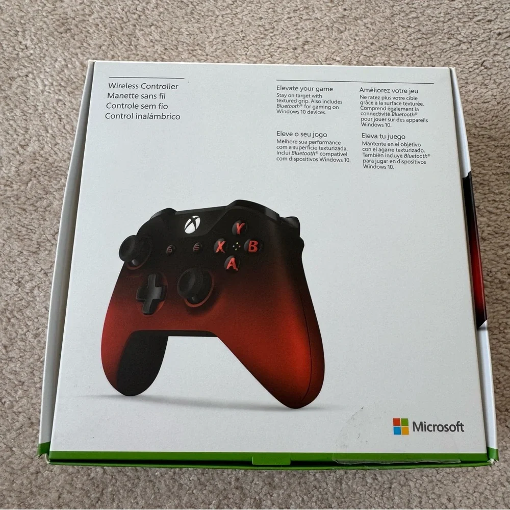Red/Black Wireless Microsoft Xbox One Controller Model 1708: Untested/for parts